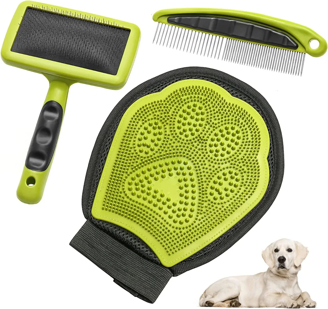 Tysp25-25 3 Pack Pet Comb Grooming Tool for Cats, Dogs and Rabbits