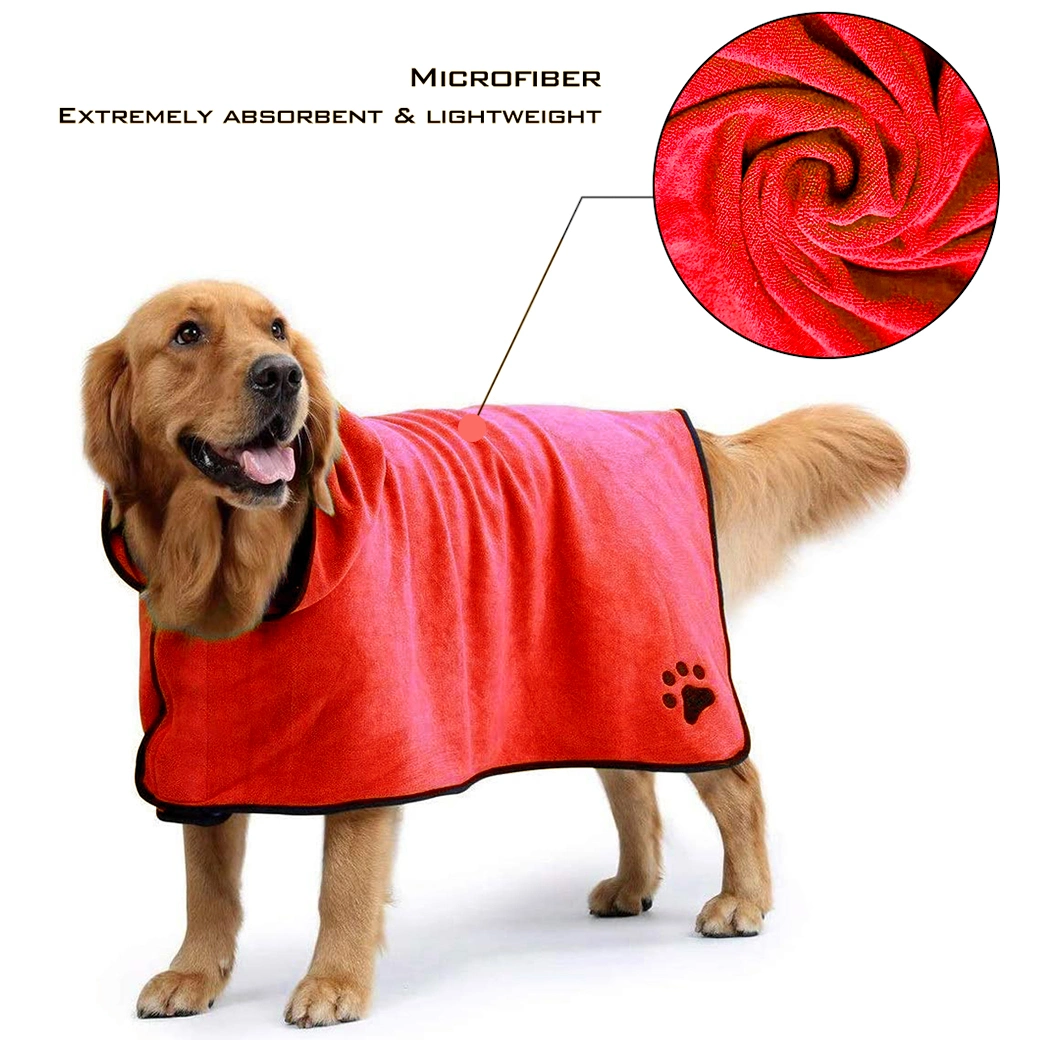 Mircofiber Absorbent Lightweight Grooming Quick-Dry Dog Cat Towel Wholesale Pet Apparel